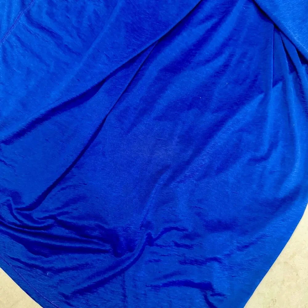 Lululemon Essential Tank Pleated Racerback Cobalt Blue Larkspur S/M Yoga Run Top - Picture 11 of 13